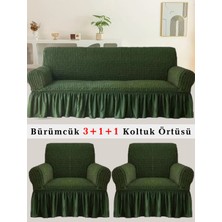 Bürümcük Koltuk Örtüsü, Kanepe, Çekyat Örtüsü, Koltuk Kılıfı 3 +1+ 1 Takım