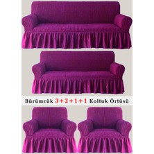 Bürümcük Koltuk Örtüsü, Kanepe, Çekyat Örtüsü, Koltuk Kılıfı 3 2 1 1 Takım