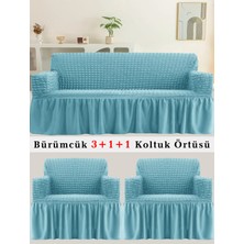 Bürümcük Koltuk Örtüsü, Kanepe, Çekyat Örtüsü, Koltuk Kılıfı 3 +1+ 1 Takım