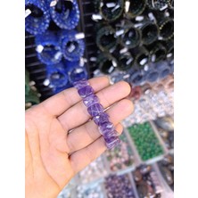 Ametist Doğal Taş Bileklik Orijinal Gerçek Hakiki Doğal Taş Bileklik