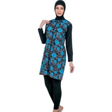 Fantasy 3121 Bayan Desenli Tesettür Mayo