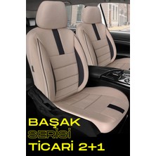 Kia Cee'd 2012- 2018 4 Kapı – Ticari Araç 2+1 Uyumlu Başak Serisi Koltuk Kılıfı – Bej Kolay Montaj
