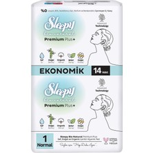 Sleepy Bio Premium Eco Hijyenik Ped Normal 14'lü
