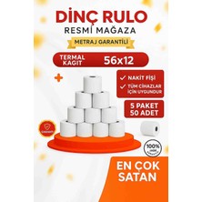 56X12 Yazarkasa Pos Rulosu 50'adet