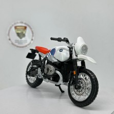 Bmw R Ninet Urban Gs 1:18 Diecast Motosiklet Model – Lisanslı Metal Maket (Beyaz-Kırmızı)