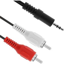2 Rca Erkek - 3.5 mm Stereo Erkek Kablo 1.5 Metre