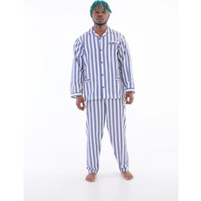 Kocabey 4007 Uzun Kol Çizgili Gaffur Erkek Pijama Takım