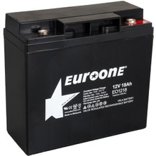 Euroone EO1218 12 Volt 18 Amper Bakımsız Kuru Agm Akü