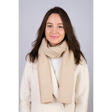 Balıksırtı Desenli Triko Atkı