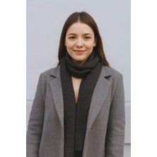 Balıksırtı Desenli Triko Atkı