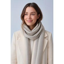 Balıksırtı Desenli Triko Atkı