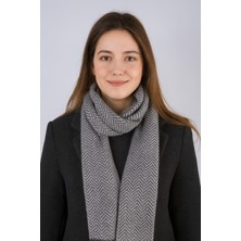 Balıksırtı Desenli Triko Atkı