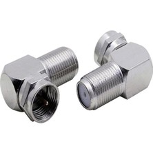 L 90 Derece F Konnektör Çevirmeli