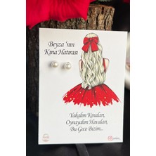 Inci Küpe Kına Gecesi Hediye Nişan Hediyelik Küpe Bekarlığa Veda Partisi Hediye, Nikah, Düğün 18'li