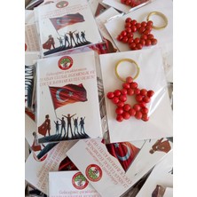 20 Adet 29 Ekim Cumhuriyet Bayramı 23 Nisan Hediyelik Ahşap Yıldız Anahtarlık