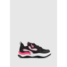 Siyah-Fuşya Kız Çocuk Sneaker