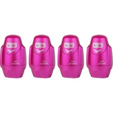 E-Bot Sılgılı Kalemtıras Metalık Pembe 4lu Set