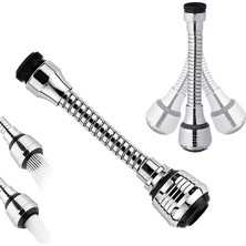 Musluk Uzatma Hortumu, Musluk Hortumu, Musluk Perlatörü, 360° Dönebilen Filtre, Musluk, Mutfak ve Banyo Için