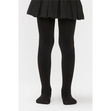 Penti Siyah Kız Çocuk Ekstra Pamuklu Külotlu Çorap