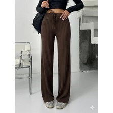 Fitilli Şardonlu Pantolon Kahve A4058