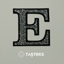 Taşteks Taşlı Ütülenebilen Veya Sticker Olarak Kullanılabilen 6cm E Harfi