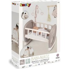 Smoby Baby Nurse Sallanan Dönenceli Bebek Beşiği 220372  ***oyuncaktır***