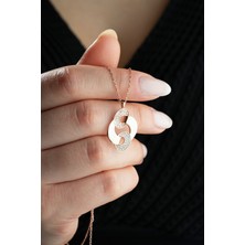 925 Ayar Gümüş Sonsuzluk Model Kadın Kolye