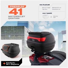 Wogen 41 Litre Premium Sırt Dayamalı Motosiklet Çantası - Siyah - 1405 004