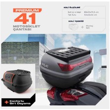 Wogen 41 Litre Premium Sırt Dayamalı Motosiklet Çantası - Nardo Gri - 1405 006