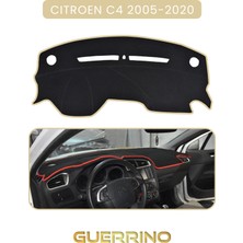 Cıtroen C4 2005-2020TORPİDO Koruma Halısı Bej Kenar