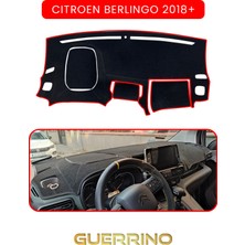 Cıtroen Berlingo 2018+TORPİDO Koruma Halısı Kırmızı Kenar