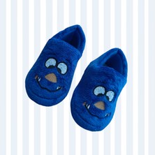 Erkek Çocuk Panduf Kaydırmaz Taban Mavi Panduf