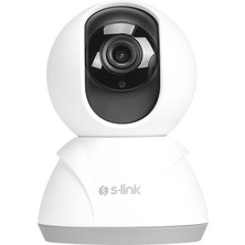 S-Lınk SL-IND02, Ev/bebek Güvenlik Kamerası, Wifi, 3mpix, 3.6mm Lens, 10M. Gece Görüşü, Hareket Algılama, Iki Yönlü Ses, Micro Sd Kartlı, Tuya Yazılım