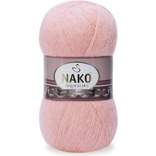 5 Adet Angora Lüks El Örgü Ipi 1424 Pembe