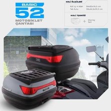 Wogen 52 Litre Basic Motosiklet Çantası - Nardo Gri - 1402 005