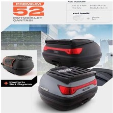 Wogen 52 Litre Premium Sırt Dayamalı Motosiklet Çantası - Nardo Gri - 1402 006