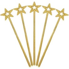 Altın Renk Yıldız Peri Asası Peri Değneği 34 cm 1 Adet
