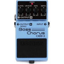 Ceb-3 Bass Chorus Pedal, Chorus Kompakt Pedal, Entegre Crossover ile
