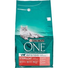 Purina One 1.5 kg Somonlu Kısır Kedi Maması Portakal Tatlı Kedi İçin Özel Formül