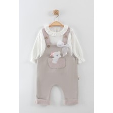 Kız Bebek Ayı Nakış Tulum Takım (9-12-18 Ay)