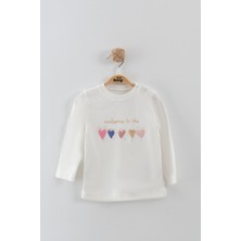 Kız Bebek Kalp Nakışlı 3'lü Eşofman Takım (9-12-18 Ay)