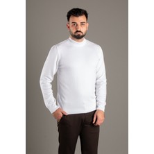 Zeki Özer Erkek Bej Basic Balıkçı Triko