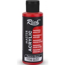 Rich Akrilik Boya Master 120 cc Gelincik 120-1156 Renkli Profesyonel Kalite Akrilik Boya