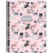 Keskin Color Defter Karton KapakSpiralli 16,x22,5 80 YP Kar. 384342-99