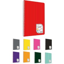 Çınar Colormaxi Spiralli Defter Plastik Kapak Çizgili 72 Yp A4 72/1 73001