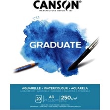 Canson Sulu Boya Bloğu Graduate 20 Syf A3 250 gr