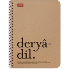 LUGAT365 Kraft Kap.spr Defter Derya 16X22 80 Yp Çizgili 500216-99
