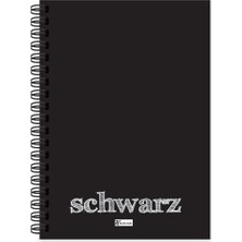 Keskin Color Defter Plastik Kapak Spiralli Schwarz A6 40 YP 350560-99