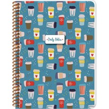 Keskin Color Defter Karton Kapak Spiralli Coffee 16,x22,5 80 YP Çiz.