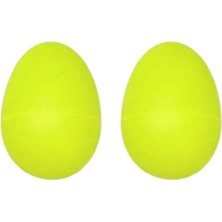 Midex ORF-MT8YL Örf Aletleri Plastik Sarı Yumurta Marakas Müzikal Titreme 2 Adet (Çift)